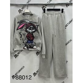 Фотография Костюм спортивный женский тёплый 88012 l.grey р.S-L "Met&March" недорого оптом от прямого поставщика