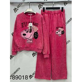 Фотография Костюм спортивный женский тёплый 89018 d.pink р.S-L "Met&March" недорого оптом от прямого поставщика