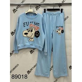 Фотография Костюм спортивный женский тёплый 89018 l.blue р.S-L "Met&March" недорого оптом от прямого поставщика