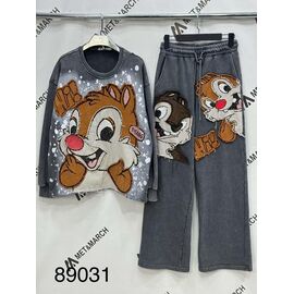 Костюм спортивний жіночий теплий 89031 grey р.S-L "Met&March" недорого оптом від прямого постачальника