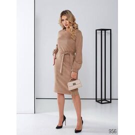 Фотография Платье женское 956 beige р.44-50 "DORA" недорого оптом от прямого поставщика