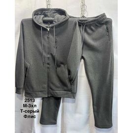 Фотография Костюм спортивный мужской 2513A grey р.M-3XL "WELL" недорого оптом от прямого поставщика