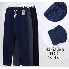 Фотография Джинсы утеплённые женские 582-4 mix р.4XL-8XL "WELL" недорого оптом от прямого поставщика