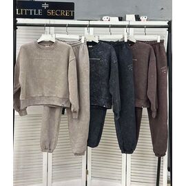 Фотография Костюм спортивный женский 400356 grey р.S-L "Little Secret" недорого оптом от прямого поставщика
