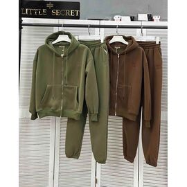 Костюм спортивний жіночий теплий K002 brown р.M-XL "Little Secret" недорого оптом від прямого постачальника
