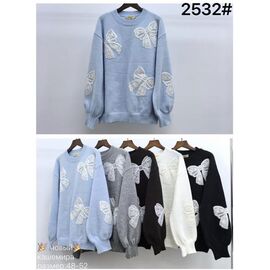 Фотография Свитер женский 2532 mix р.48-52 "Yafeier" недорого оптом от прямого поставщика