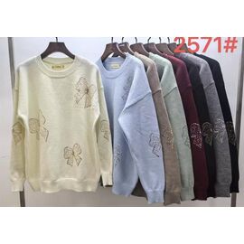 Фотография Свитер женский 2571 mix р.50-54 "Yafeier" недорого оптом от прямого поставщика