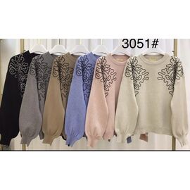 Фотография Свитер женский 3051 mix р.50-52 "Yafeier" недорого оптом от прямого поставщика