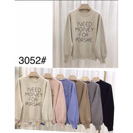 Фотография Свитер женский 3052 mix р.50-54 "Yafeier" недорого оптом от прямого поставщика