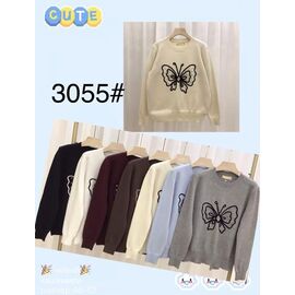 Фотография Свитер женский 3055 mix р.48-52 "Yafeier" недорого оптом от прямого поставщика