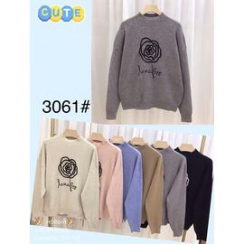 Фотография Свитер женский 3061 mix р.50-54 "Yafeier" недорого оптом от прямого поставщика