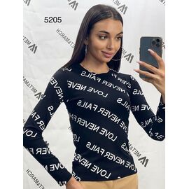 Фотография Свитер женский 5205 black р.S-L "Met&March" недорого оптом от прямого поставщика
