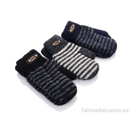Рукавиці дитячі Зима E20-1 mix подросток двойные (10 шт. р.сіткаOne size) "TUZZI" недорого оптом від прямого постачальника