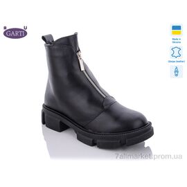 Черевики жіночі стильні Зима 304 ч.к. мех (6 пар р.36-40) "Garti" недорого оптом від прямого постачальника