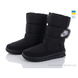 Дутики жіночі утеплені Зима 112-8Nk чорн.ч/п лiт (8 пар р.37-41) "Selena" недорого оптом від прямого постачальника