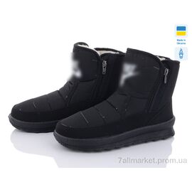 Дутики жіночі утеплені Зима 116N чор літ. ч/п (8 пар р.37-41) "Selena" недорого оптом від прямого постачальника