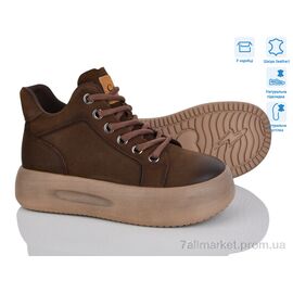 Черевики жіночі стильні Весна/осінь 86681 brown (6 пар р.36-40) "S.Sofi.S" недорого оптом від прямого постачальника