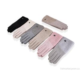 Фотография Перчатки женские Зима B32-33 (кашемір-тедді) mix (12 шт. р.сетка 6,5-8,5) "TUZZI" недорого оптом от прямого поставщика