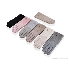 Рукавички жіночі Зима B32-38 (кашемір-тедді) mix (12 шт. р.сітка6,5-8,5) "TUZZI" недорого оптом від прямого постачальника