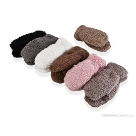 Рукавички для жінок Зима M27-97 (тедді) mix (12 шт. р.сіткаOne size) "TUZZI" недорого оптом від прямого постачальника