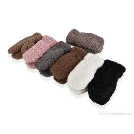 Рукавички для жінок Зима M27-71 (тедді) mix (12 шт. р.сіткаOne size) "TUZZI" недорого оптом від прямого постачальника