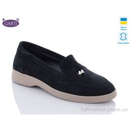 Туфлі жіночі стильні Весна/осінь 401 чорний замш-беж (6 пар р.36-40) "Garti" недорого оптом від прямого постачальника