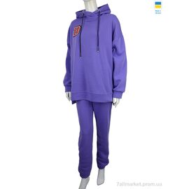 Фотография Спортивный костюм женский Весна/осень Єд B violet (06925) (2 шт. р.сетка L-XL) "Obuvok" недорого оптом от прямого поставщика
