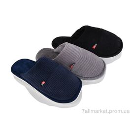 Тапки чоловічі домашні Весна/осінь D375 mix (11 пар р.41-46) "Soylu" недорого оптом від прямого постачальника