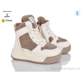 Черевики дитячі зручні Зима TB23 beige (6 пар р.27-32) "Clibee-Doremi" недорого оптом від прямого постачальника