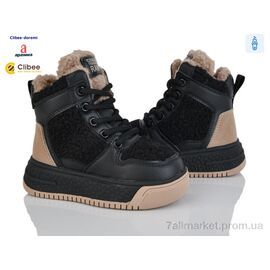 Черевики дитячі зручні Зима TB23 black-khaki (6 пар р.27-32) "Clibee-Doremi" недорого оптом від прямого постачальника