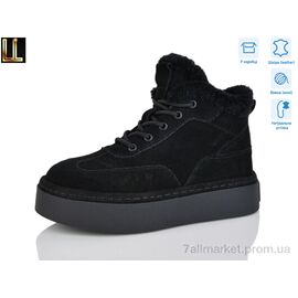 Черевики жіночі стильні Зима LX0073-1 (8 пар р.36-41) "Lilin" недорого оптом від прямого постачальника