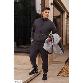 Фотография Мужской спортивный костюм трёхнитка на флисе р.50;52;54;56-58;58-60 (4цв) "LETTI" купить недорого от прямого поставщика