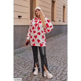 Жіноче худи великого розміру р.50-52;54-56;58-60;62-64 "LETTI" купити недорого від прямого постачальника