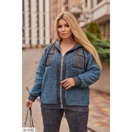 Фотография Женский костюм кофта с брюками на резнике большие размеры р.50-52;54-56 (3цв) "LETTI" купить недорого от прямого поставщика