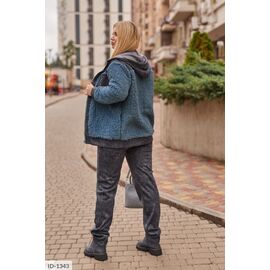 Жіночий костюм кофта з брюками на різанику великі розміри р.50-52;54-56 (3кол.) "LETTI" купити недорого від прямого постачальника