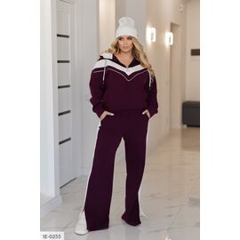 Жіночий прогулянковий костюм зі штанами великі розміри р.50-52;54-56;58-60;62-64 (4кол.) "LETTI" купити недорого від прямого постачальника