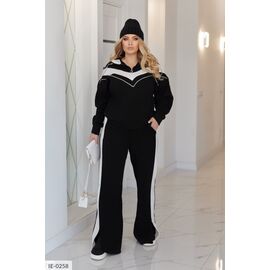 Жіночий прогулянковий костюм зі штанами великі розміри р.50-52;58-60;54-56;62-64 (4кол.) "LETTI" купити недорого від прямого постачальника