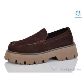 Туфлі жіночі стильні Весна/осінь D6172-20 brown (8 пар р.36-41) "Violeta" недорого оптом від прямого постачальника