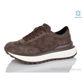 Кросівки жіночі модні Весна/осінь D3873-6 brown (8 пар р.36-41) "Violeta" недорого оптом від прямого постачальника
