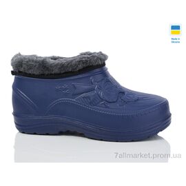 Калоші жіночі Зима B32 синій (6 пар р.36-41) "Inblue" недорого оптом від прямого постачальника