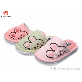 Фотография Тапки детские домашние Весна/осень K1716 mix (24 пар р.30-35) "SCARRHETT" недорого оптом от прямого поставщика