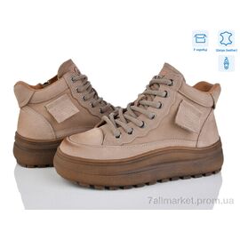 Фотография Ботинки женские стильные Весна/осень J2001-2 apricot (8 пар р.36-40) "S.Sofi.S" недорого оптом от прямого поставщика