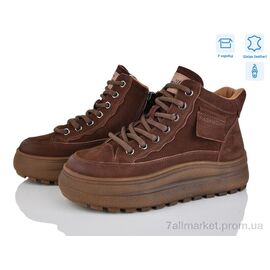 Фотография Ботинки женские стильные Весна/осень J2001-2 brown (8 пар р.36-40) "S.Sofi.S" недорого оптом от прямого поставщика