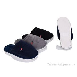 Тапки чоловічі домашні Весна/осінь D375 mix (6 пар р.41-46) "Vladimir" недорого оптом від прямого постачальника