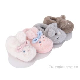 Фотография Тапки детские домашние зима 10361 mix (12 пар р.24-29) "Deshman" недорого оптом от прямого поставщика