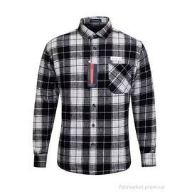 Чоловіча сорочка Зима W2508 black (5 шт. р.сіткаXL-5XL) "Verton" недорого оптом від прямого постачальника
