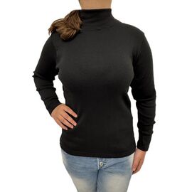 Фотография Гольф женский 3120 black байка р.S-3XL "Алия" недорого оптом от прямого поставщика