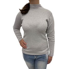 Фотография Гольф женский 3124 l.grey байка р.S-3XL "Алия" недорого оптом от прямого поставщика