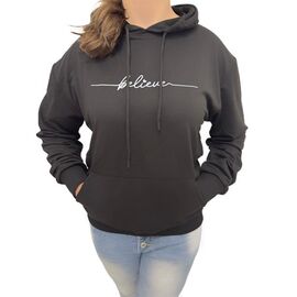 Фотография Худи женское 3130 black р.48-54 "Алия" недорого оптом от прямого поставщика