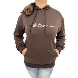 Фотография Худи женское 3133 brown р.48-54 "Алия" недорого оптом от прямого поставщика